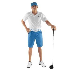 Royal & Awesome Mens Why So Blue Anti-wrinkle Water Resistant Golf Shorts